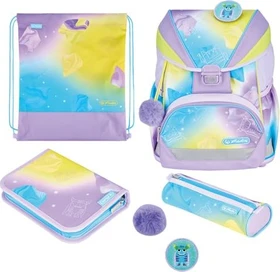 Herlitz Ultra Light XL Plus Little Monster Schultaschen-Set, 4-tlg.