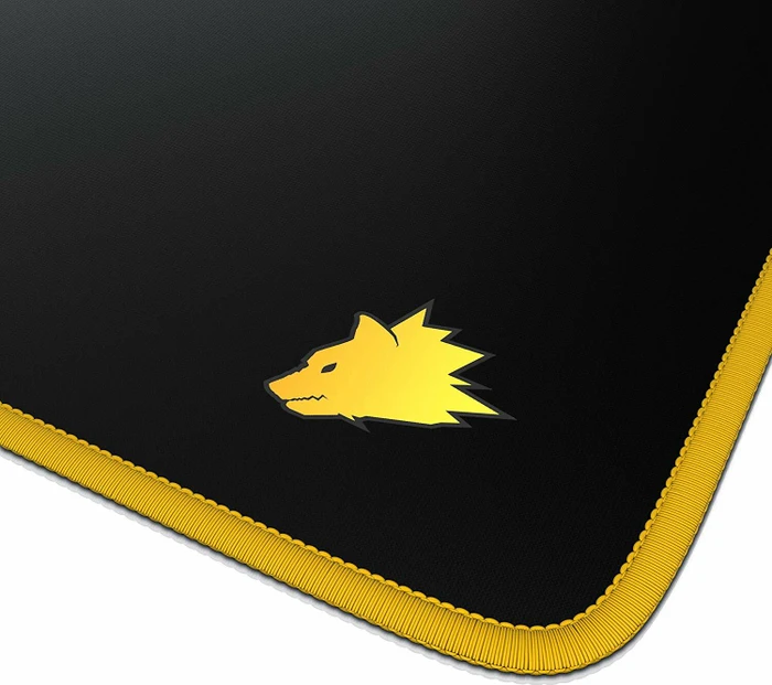 Titanwolf Symbol Yellow XXL Speed Gaming-Mauspad, schwarz/gelb