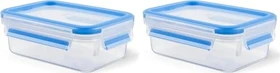 Emsa Clip&Close rechteckig Aufbewahrungsbehälter 550ml blau