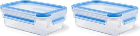 Emsa Clip&Close rechteckig Aufbewahrungsbehälter 550ml blau