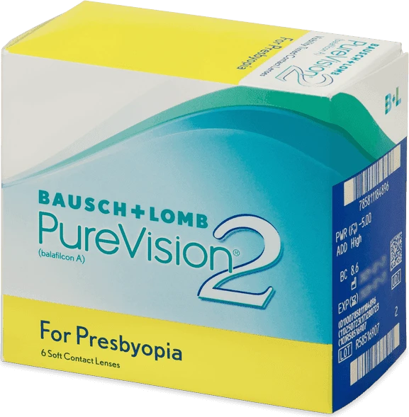 Bausch&Lomb PureVision 2 HD for Presbyopia, -4.50 Dioptrien, 6 Stück