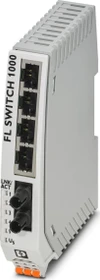 Phoenix Contact FL 1000 Industrial Railmount Switch 1004N-FX ST, 4x RJ-45, 1x ST-Duplex (1085179)