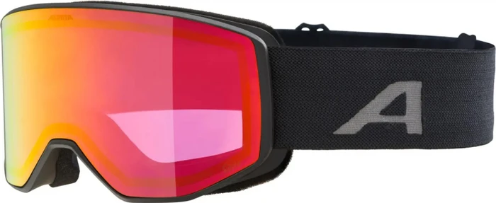 Alpina Fernie Q-Lite black matt/mirror red-black (Junior)