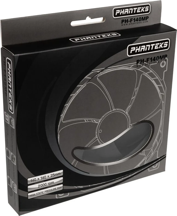 Phanteks PH-F140MP V2, schwarz/schwarz, 140mm