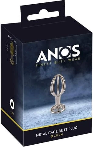 Anos Metal Cage Butt Plug 2.8cm