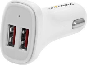 StarTech Dual Port USB KFZ-Ladegerät 24W/4.8A weiß