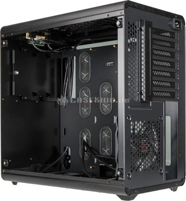 Raijintek Thetis, schwarz, Glasfenster