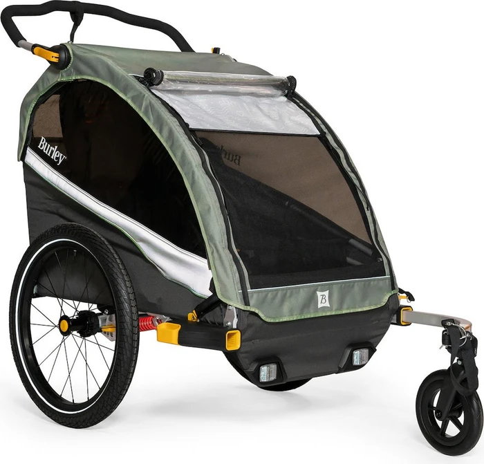Burley D'Lite X Double Fahrradanhänger sage green/charcoal