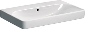 Geberit Smyle Square Waschtisch 75cm, ohne Hahnloch, mit Überlauf, weiß