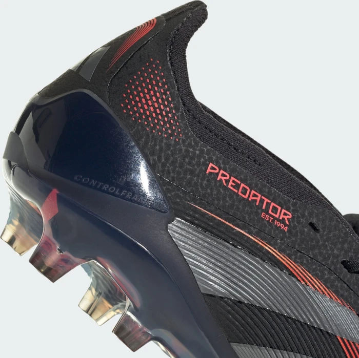 adidas Predator Elite Fold-Over Tongue FG core black/grey four/lucid red