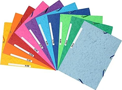 Exacompta Sammelmappe Colorspan-Karton mit Gummizug, A4, 250 Blatt