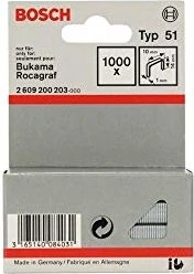 Bosch Professional Typ 51 Tacker-Klammern, 14x10mm, 1000 Stück