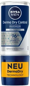 Nivea MEN Anti-Transpirant Derma Dry Control Maximum Deodorant Roll-On, 50ml