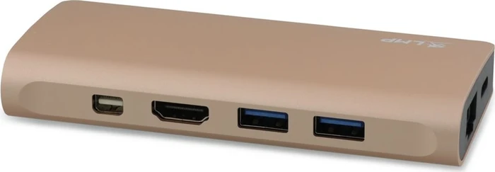 LMP USB-C Travel Dock, 9-Port, USB-C 3.0 [Stecker], gold