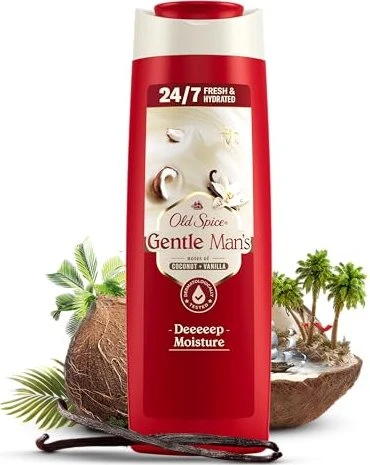 Old Spice Gentle Man's 3in1 Coconut & Vanilla Duschgel & Shampoo, 400ml