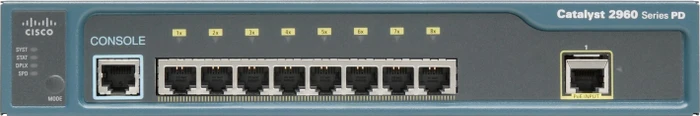 Cisco Catalyst 2960 LAN Base Desktop Managed Switch, 9x RJ-45, PoE PD
