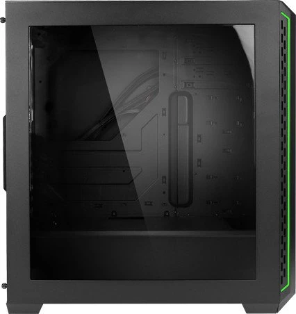 Antec P7 schwarz/grün, Acrylfenster