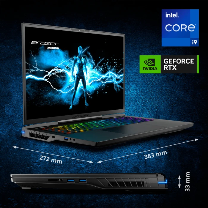 Medion Erazer Beast X40, Core i9-14900HX, 32GB RAM, 1TB SSD, GeForce RTX 4080, DE