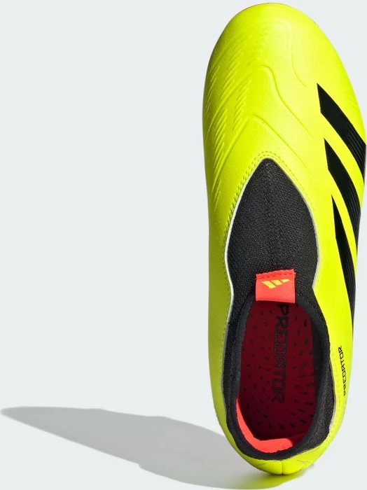 adidas Predator 24 League Laceless FG team solar yellow 2/core black/solar red (Junior)