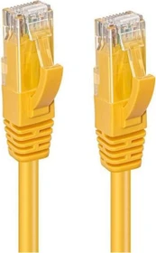 MicroConnect Patchkabel, Cat6, U/UTP, RJ-45/RJ-45, 15m, gelb