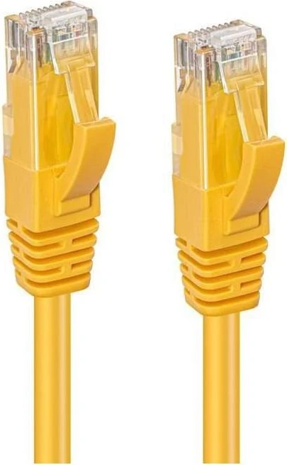 MicroConnect Patchkabel, Cat6, U/UTP, RJ-45/RJ-45, 15m, gelb