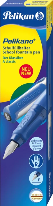 Pelikan Pelikano blau, rechte Hand, fein