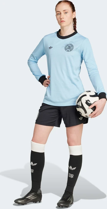 adidas Deutschland Anniversary Trikot langarm clear blue/black (Damen)