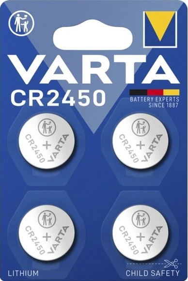Varta CR2450, 4er-Pack