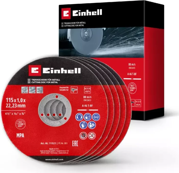 Einhell Trennscheibe, 115x1x22.2mm, 5 Stück