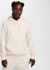 Nike Sportswear Club Fleece Hoodie light orewood brown/white (Herren)