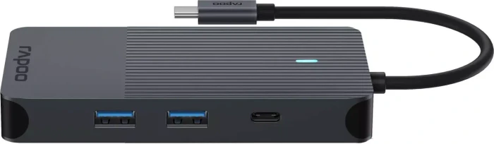 Rapoo UCM-2004 8-in-1 Multiport Adapter, 1x USB-C 3.0 [Stecker]