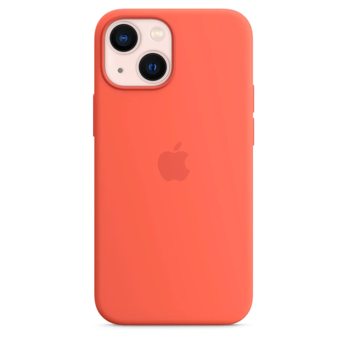 Apple Silikon Case mit MagSafe für iPhone 13 Mini Nektarine