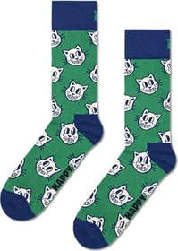 Happy Socks Cat Socken grün
