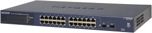 Netgear ProSAFE GS700 Rackmount Gigabit Smart Switch, 24x RJ-45, 2x SFP, 190W PoE+