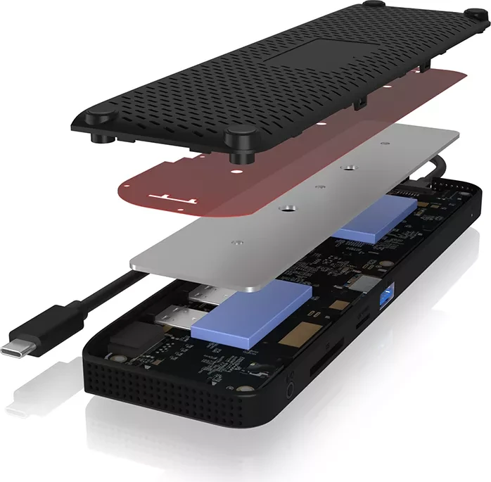 RaidSonic Icy Box IB-DK2116-C, USB-C 3.1 [Stecker]