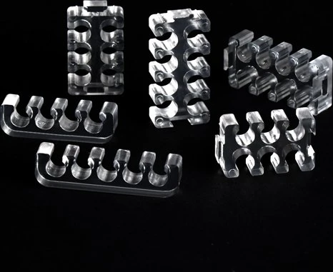 SilverStone PP09 Kabelkamm Set, transparent, 20er-Pack