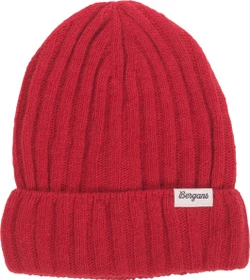 Bergans Rabot Mount Rib Wool Beanie fire red (Damen)