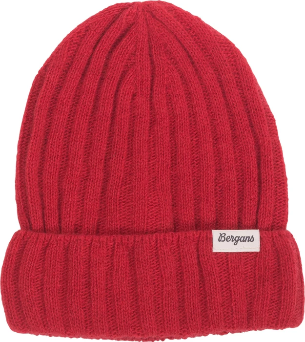 Bergans Rabot Mount Rib Wool Beanie fire red (Damen)