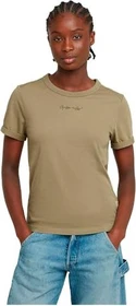 G-Star Embro G-Script Logo T-Shirt kurzarm ensis green (Damen)