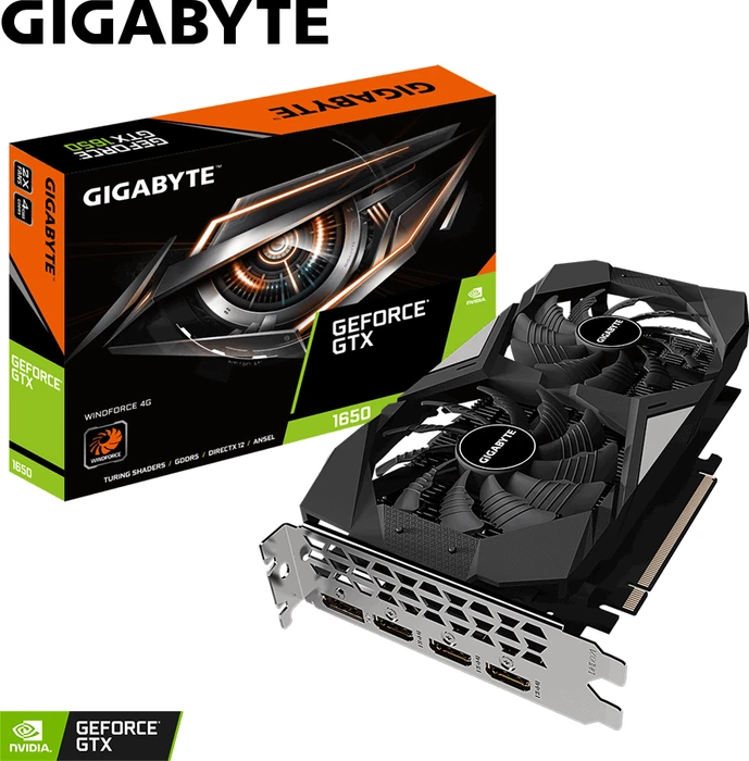 GIGABYTE GeForce GTX 1650 Windforce 4G, 4GB GDDR5, 3x HDMI, DP