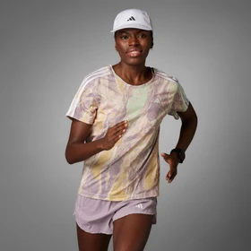 adidas Move for the Planet AirChill Laufshirt kurzarm crystal sand/preloved fig green spark/oat (Damen)