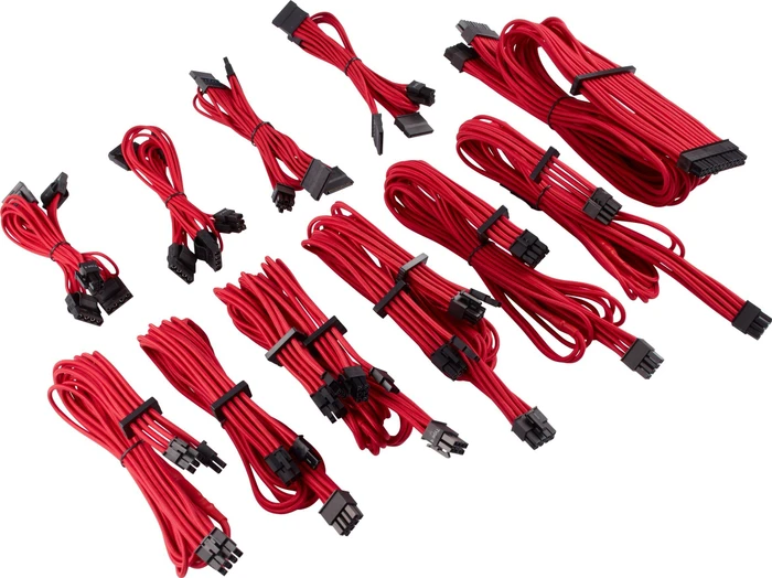 Corsair PSU Cable Kit Type 4 - Pro Kit - Gen4, rot