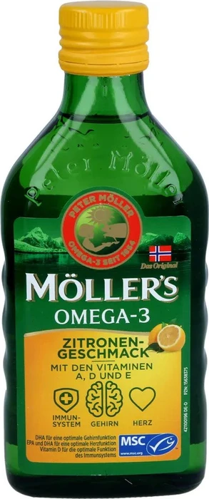 Möllers Omega-3 Öl Zitronengeschmack, 250 ml