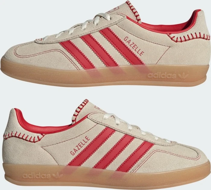 adidas Gazelle Indoor beige/better scarlet/cream white (Damen)