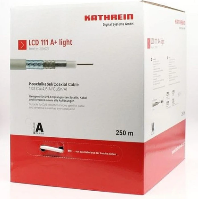 Kathrein LCD 111 A+ light SAT-Koaxialkabel, 250m (215500019)