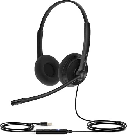 Yealink Headset UH34 Lite Dual Teams USB-C/A 20 KHz FCC USB Typ C 110 g (1308160) Image