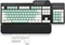 Mountain Mineral Keycap Set, Kunststoff (PBT) Double-Shot, weiß/türkis, 113 Tasten (104+9), ANSI-US Vorschaubild