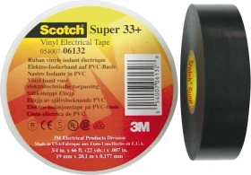 3M Scotch Super 33+ schwarz, Isolierband, 19mm/6m, 1 Stück