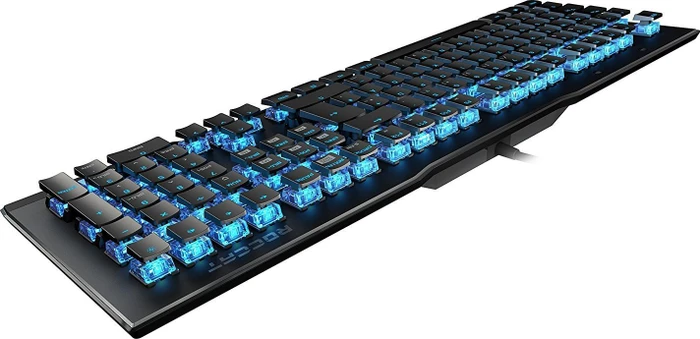 Roccat Vulcan 80 Aimo, grau, LEDs blau, Titan Tactile, USB, UK