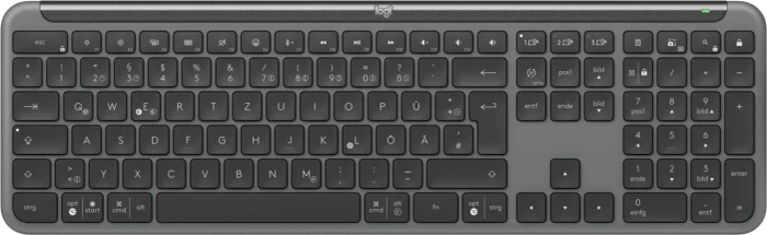 Logitech K950 Signature Slim, Graphite, Logi Bolt, USB/Bluetooth, DE